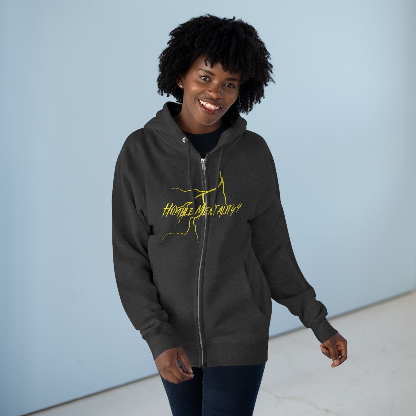 Humble Mentality4 Premium Full Zip Hoodie